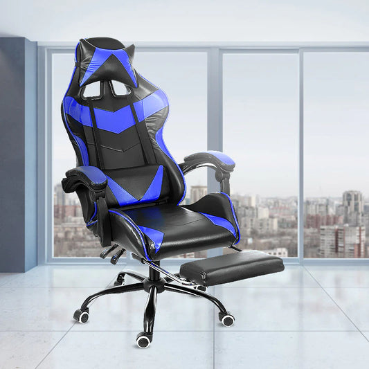 Leather Office Gaming Chair Home Internet Cafe Racing Chair WCG Gaming Ergonomic Computer Chair Swivel Lifting Lying Gamer Chair