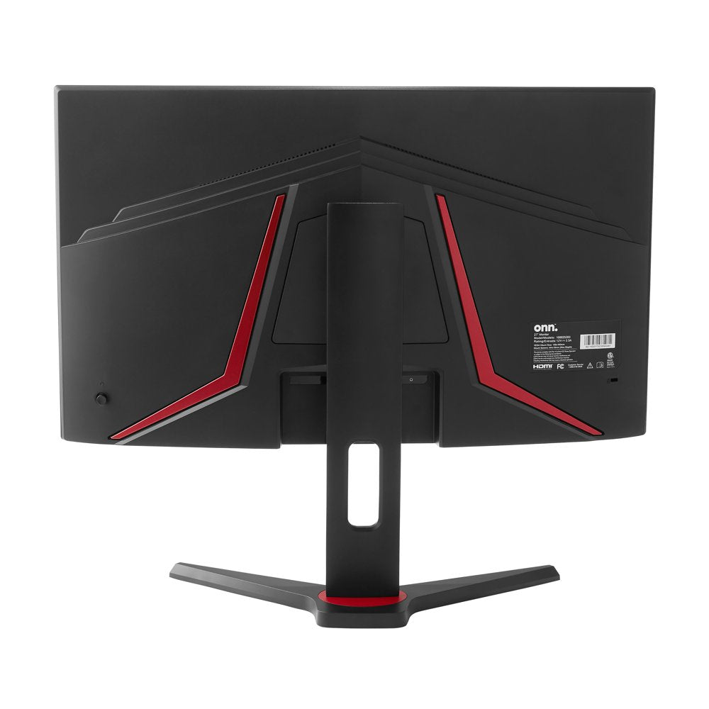 27" Curved QHD (2560 X 1440P) 165Hz 1Ms Adaptive Sync Gaming Monitor with Cables, Black